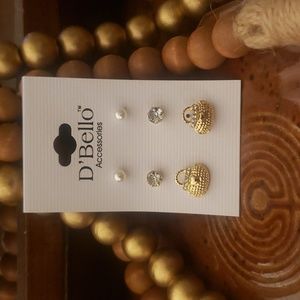D' Bello Pierced Earring Set